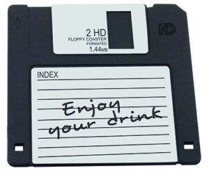 Sottobicchiere Floppy Disc