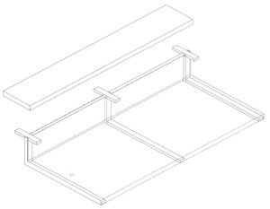 Supporto + Bancalina per piano 20cm