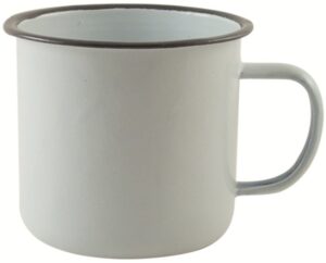 Tazza Vintage Enamel Bianca
