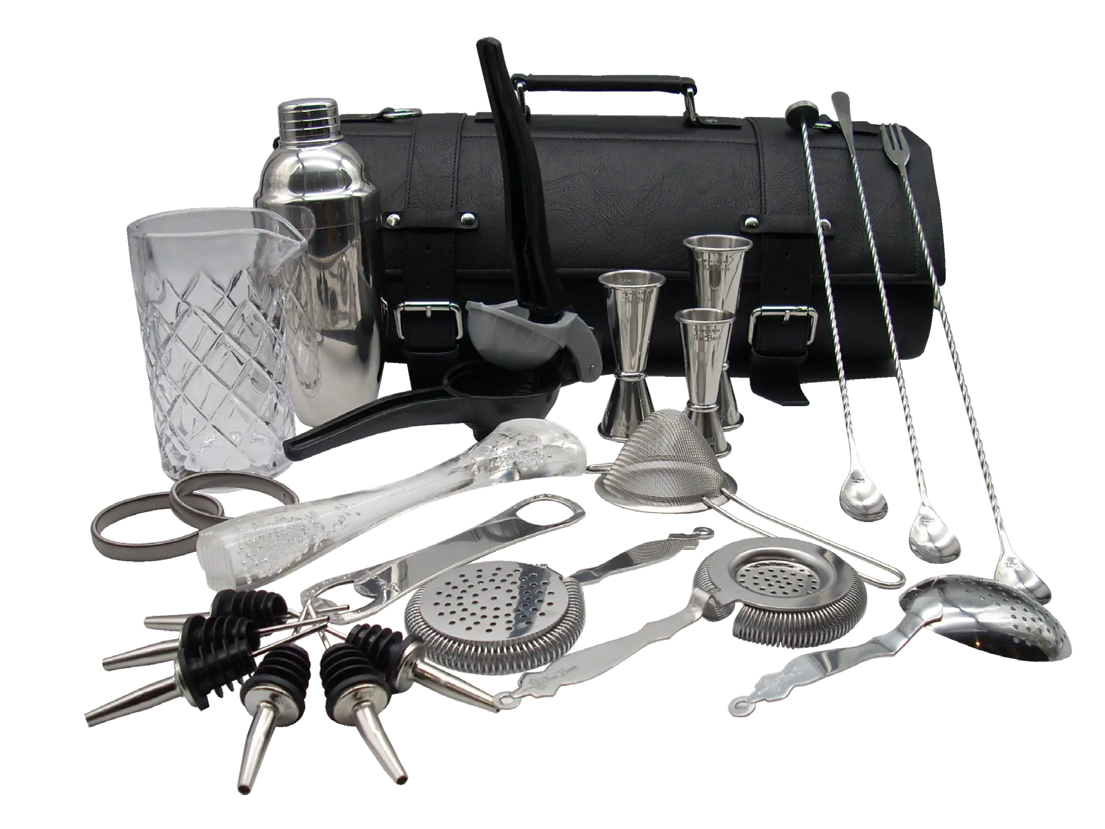 Borsa Kit Barman Luxury in cuoio con l'attrezzatura del bartender